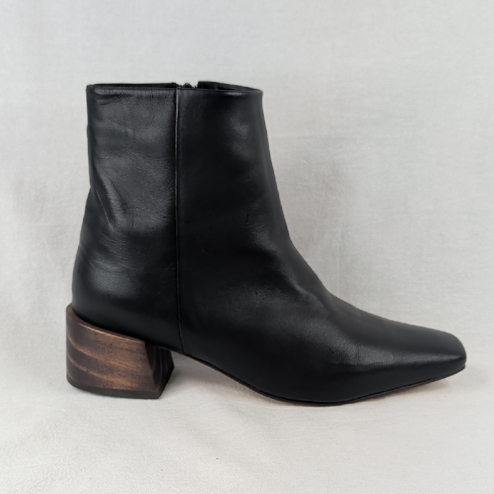 Mari Giudicelli 1717 Ankle Boot Black Leather Size 39 Womens
